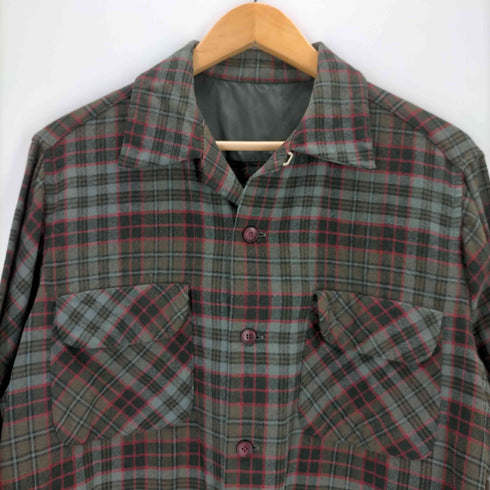 ペンドルトン PENDLETON 60s フラップポケット ボックス オープンカラーシャツ メンズ
