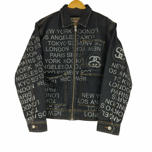 ステューシー Stussy ZIP WORK JACKET CITY LINK DENIM ONE WASH メンズ JPN:S