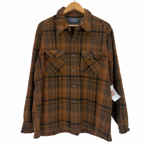 ペンドルトン PENDLETON 50s USA製 ボックス オープンカラーシャツ メンズ import:XL