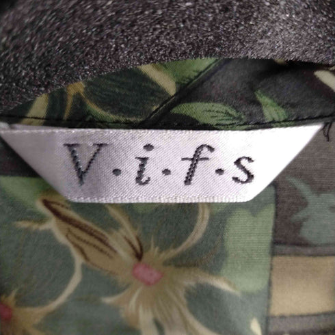 V.i.f.s ボタニカルプリント総柄L/Sシャツ レディース JPN:M