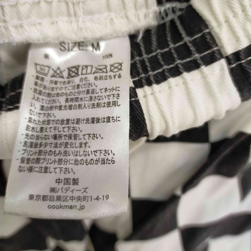 クックマン COOKMAN チェッカーフラッグイージーパンツ シェフパンツ メンズ JPN:M