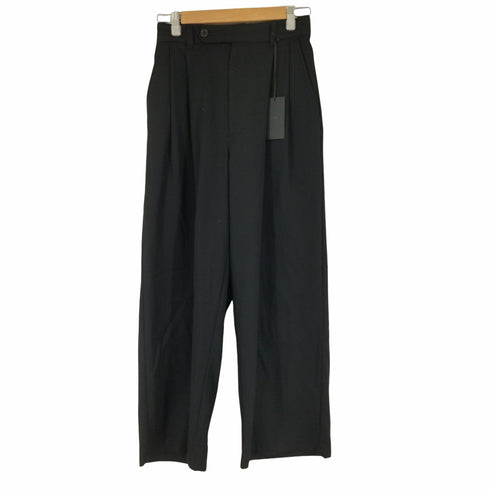 ユハ juha 23AW 2TUCK WIDE EASY PANTS / BLACK メンズ JPN:2