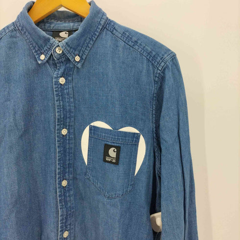 カーハートワークインプログレス Carhartt WIP 25周年 L/S Civil Shirt XXV Blue rigid 25th Anniversary メンズ import:M