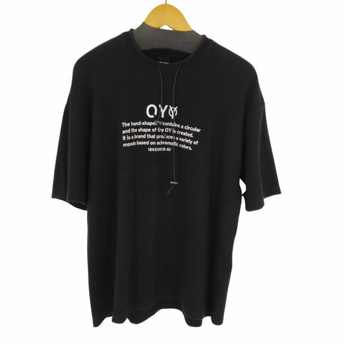 オーワイ OY 両面プリント S/S スェットTシャツ ネックドローコード メンズ