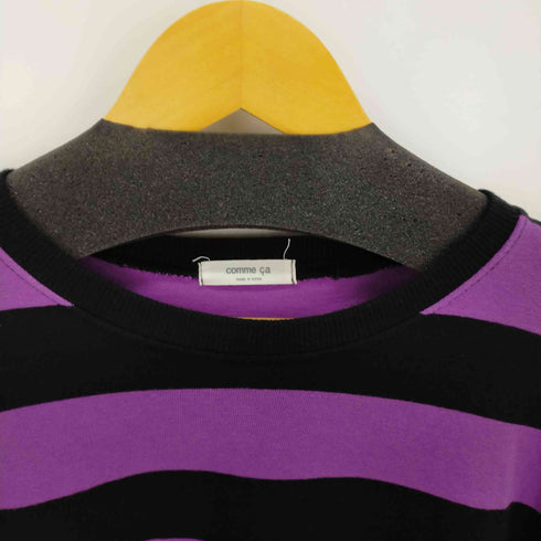 コムサ COMME CA オーバーサイズ ボーダー S/S TEE メンズ