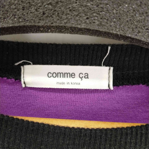 コムサ COMME CA オーバーサイズ ボーダー S/S TEE メンズ