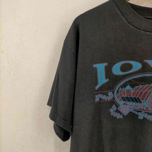 ヘインズ Hanes IOWA カレッジプリント クルーネックTシャツ メンズ import:L