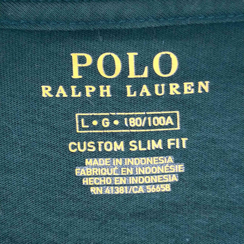 ポロラルフローレン POLO RALPH LAUREN インドネシア製 ビッグポニー クルーネックTシャツ メンズ import:L