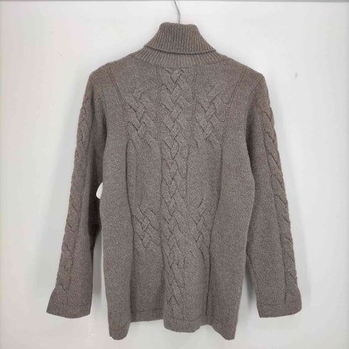 アイグナー AIGNER カシミヤ混 ケーブル編み タートルネックニット レディース FR:38