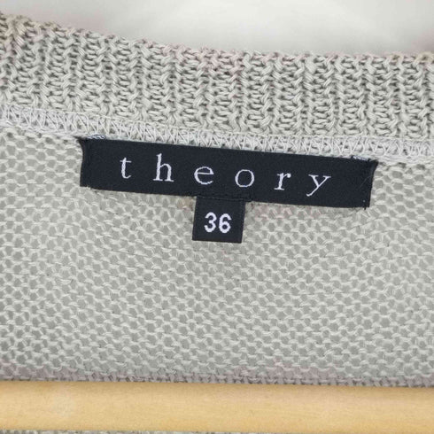 セオリー theory Vネック リネンカーディガン レディース JPN:36