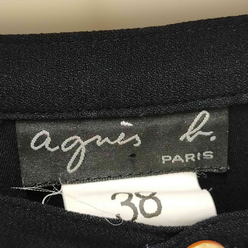 アニエスベー agnes b. バックタック ストレートスラックス レディース 38