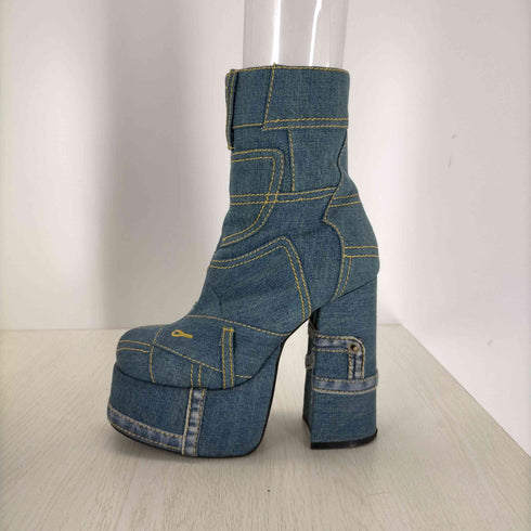 ジェフリーキャンベル Jeffrey Campbell デニムミドルブーツ レディース 37