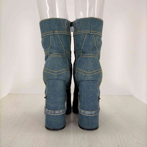 ジェフリーキャンベル Jeffrey Campbell デニムミドルブーツ レディース 37