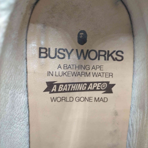 アベイシングエイプ A BATHING APE BUSY WORKS スウェード チャッカブーツ クレープソール メンズ US:7 7