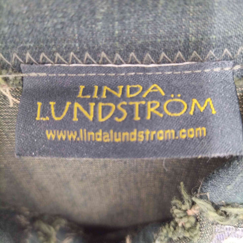 LINDA LUNDSTROM MADE IN CANADA Y2K パッチワークダメージ加工デニムジャケット レディース US:8