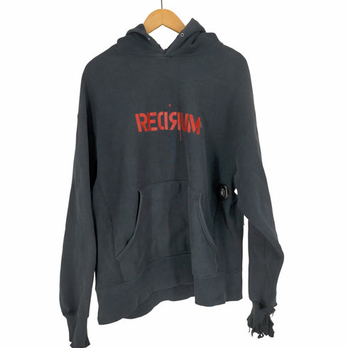 リー Lee 90S USA製 REDRUM/MURDER 反転プリント ムービーパーカー メンズ import:XL