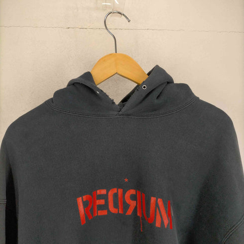 リー Lee 90S USA製 REDRUM/MURDER 反転プリント ムービーパーカー メンズ import:XL