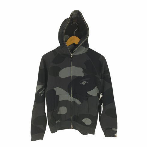 アベイシングエイプ A BATHING APE BLACK ABC CAMO Full Zip Hoodie ブラックカモ フルジップ パーカー メンズ JPN:S