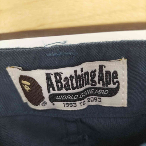 アベイシングエイプ A BATHING APE オクトパス ワッペン ワークパンツ メンズ JPN:M