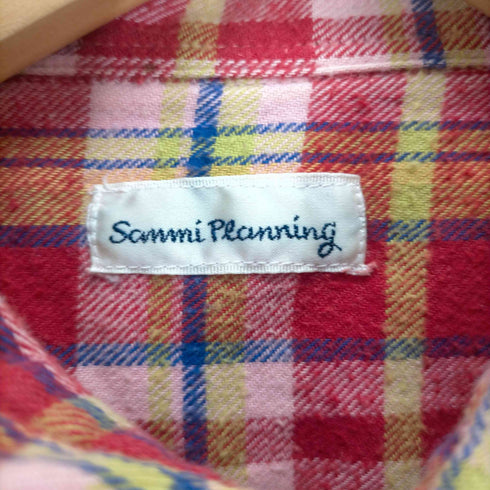 SAMMI PLANNING 90S 2フラップポケット フランネルシャツ メンズ