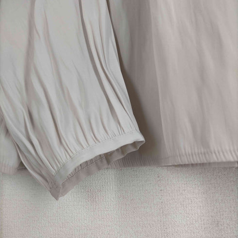 ナチュラルビューティーベーシック NATURAL BEAUTY BASIC ロングスリーブギャザーブラウス レディース JPN:M