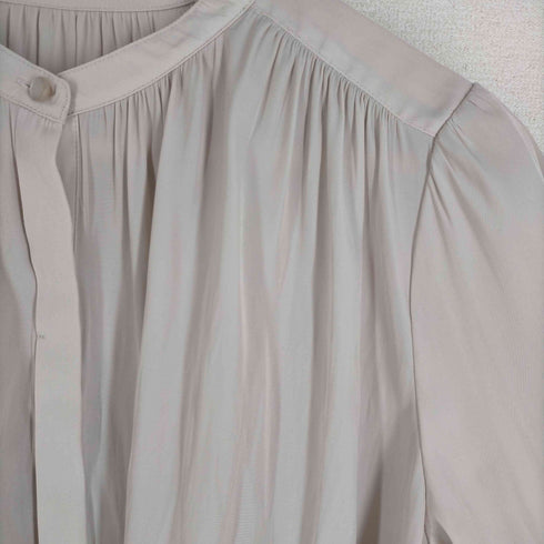 ナチュラルビューティーベーシック NATURAL BEAUTY BASIC ロングスリーブギャザーブラウス レディース JPN:M