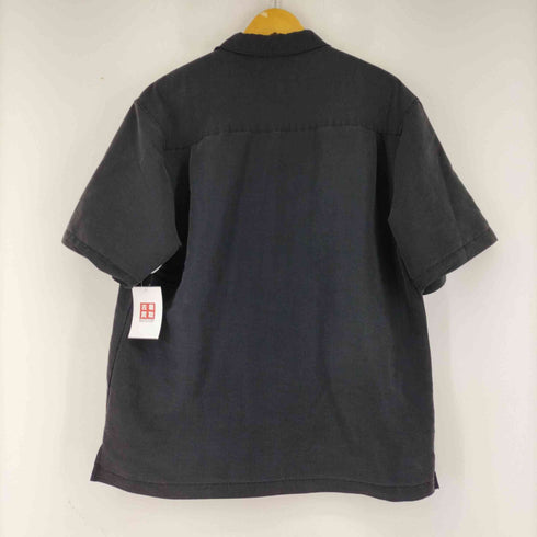 ジョンヘンリー JOHN HENRY レーヨン混 刺繍加工 開襟S/Sシャツ メンズ JPN:L