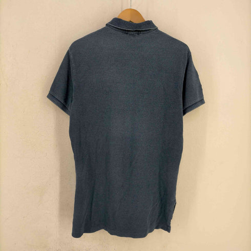 ポロバイラルフローレン Polo by RALPH LAUREN CUSTOM FIT 鹿の子 ビッポニー刺繍 ポロシャツ メンズ import:M