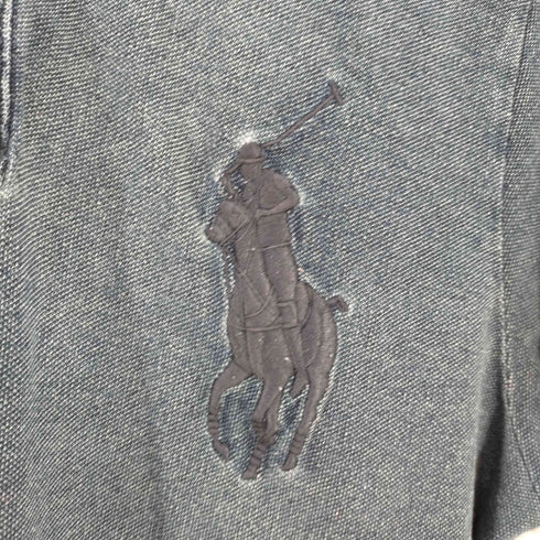 ポロバイラルフローレン Polo by RALPH LAUREN CUSTOM FIT 鹿の子 ビッポニー刺繍 ポロシャツ メンズ import:M