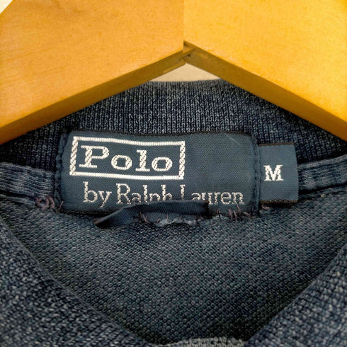 ポロバイラルフローレン Polo by RALPH LAUREN CUSTOM FIT 鹿の子 ビッポニー刺繍 ポロシャツ メンズ import:M