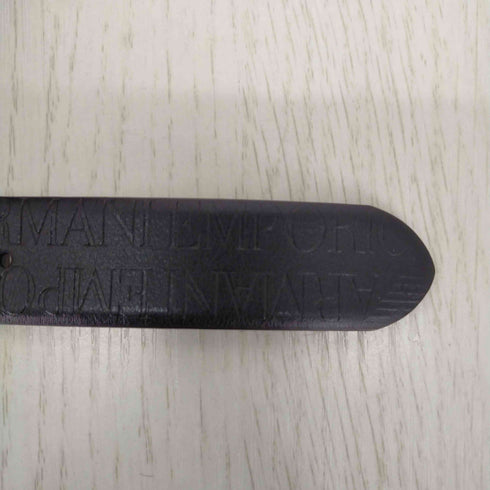 エンポリオアルマーニ EMPORIO ARMANI エンボスロゴ 総柄 レザーベルト メンズ