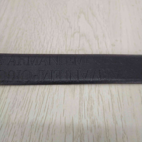 エンポリオアルマーニ EMPORIO ARMANI エンボスロゴ 総柄 レザーベルト メンズ