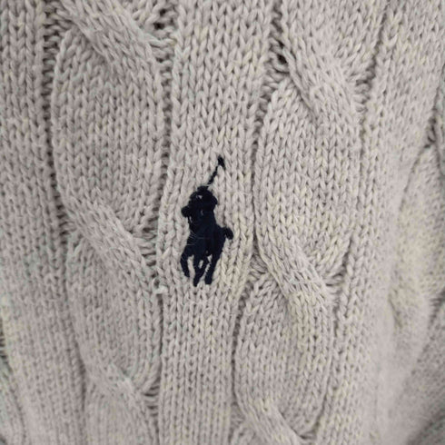 ポロラルフローレン POLO RALPH LAUREN 編み込みクルーネックニット スモールポニー刺繍 メンズ import:L