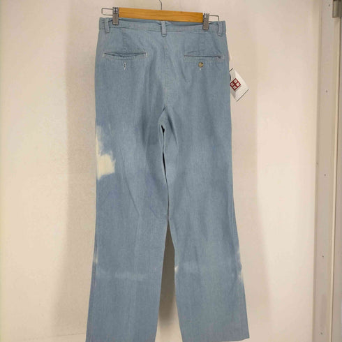ポロバイラルフローレン Polo by RALPH LAUREN 80-90S USA製 42TALON ブリーチ加工 シャンブレースラックス メンズ