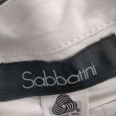 SABBATINI ウールギャバ 2タックスラックス メンズ