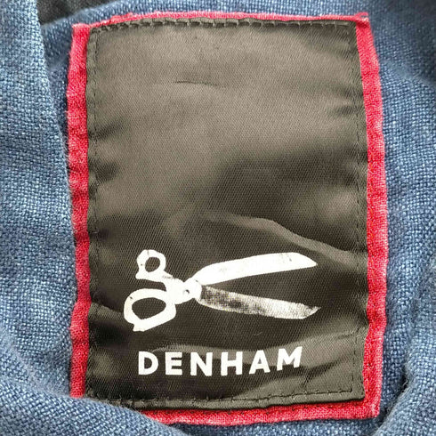 デンハム DENHAM デザインポケット リネン 長袖シャツ メンズ