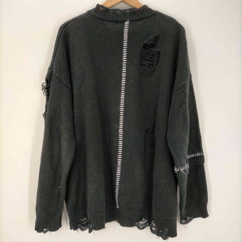 A GOOD BAD INFLUENCE アーティスト コラボ ダメージ ニット メンズ JPN:XL