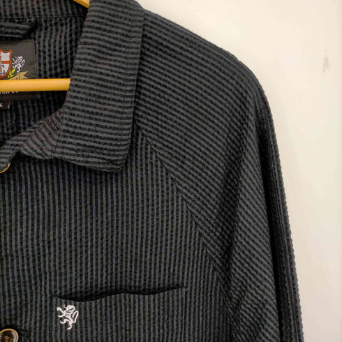 ヘリンボーンクラブ Herringbone Club シアサッカートラベルジャケット メンズ import:L
