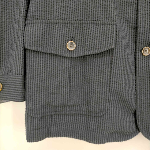 ヘリンボーンクラブ Herringbone Club シアサッカートラベルジャケット メンズ import:L
