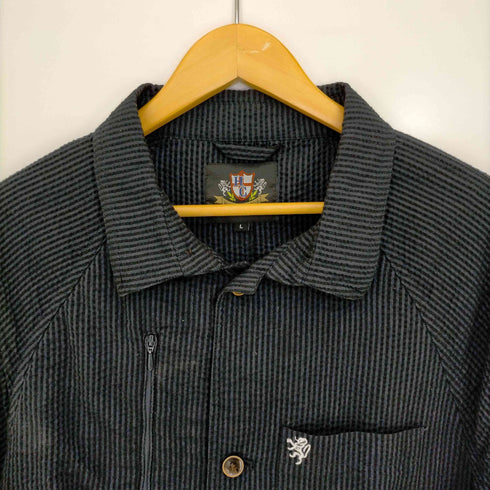 ヘリンボーンクラブ Herringbone Club シアサッカートラベルジャケット メンズ import:L