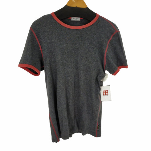 ポールスミスロンドン Paul Smith LONDON 赤ステッチ リンガーTEE レディース import:L