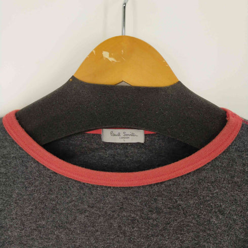 ポールスミスロンドン Paul Smith LONDON 赤ステッチ リンガーTEE レディース import:L
