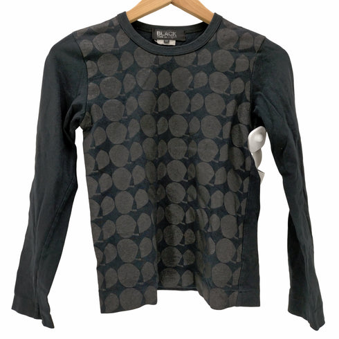 ブラックコムデギャルソン BLACK COMME des GARCONS L/S 総柄プリントTシャツ レディース JPN:XS