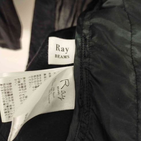 レイビームス Ray BEAMS バックスリット 4B ダブル ジャケット サテン調 レディース
