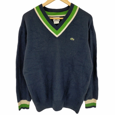 ラコステ LACOSTE ペルー製 コットンウール Vネック ニット メンズ JPN:4