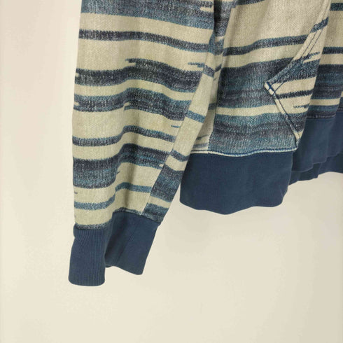 デニムアンドサプライ ラルフローレン DENIM & SUPPLY RALPH LAUREN ベロア フロッキー プリント 総柄 プルオーバー パーカー メンズ import:S