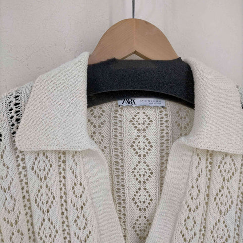 ザラ ZARA スキッパーニットポロ レディース import:XS