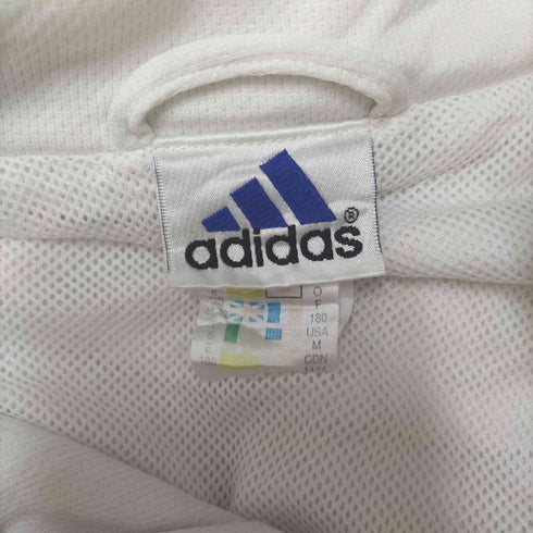アディダス adidas 90S 裏地 メッシュ パフォーマンスロゴ 刺繍 3ストライプ ジップアップ トラック ジャケット メンズ O