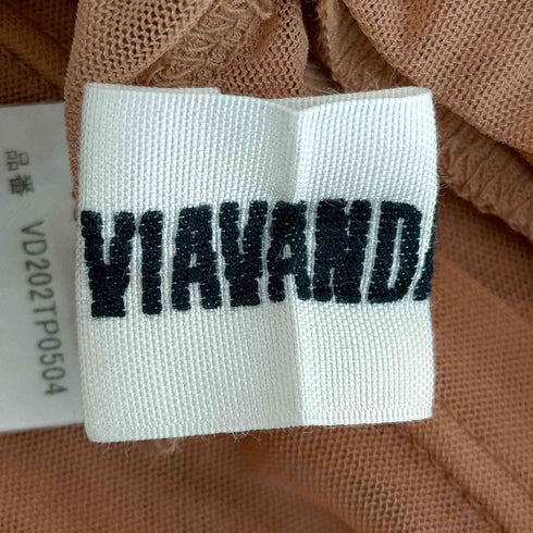 ヴィアヴァンダ viavanda FAKE ID SHEER TEE シアーTシャツ レディース FREE