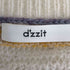 ディジット dzzit マルチボーダー Vネック ニット モヘア混 レディース import:XS
